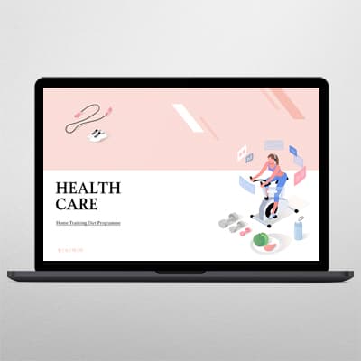 헬스케어 PPT 디자인 — 편집 인쇄물