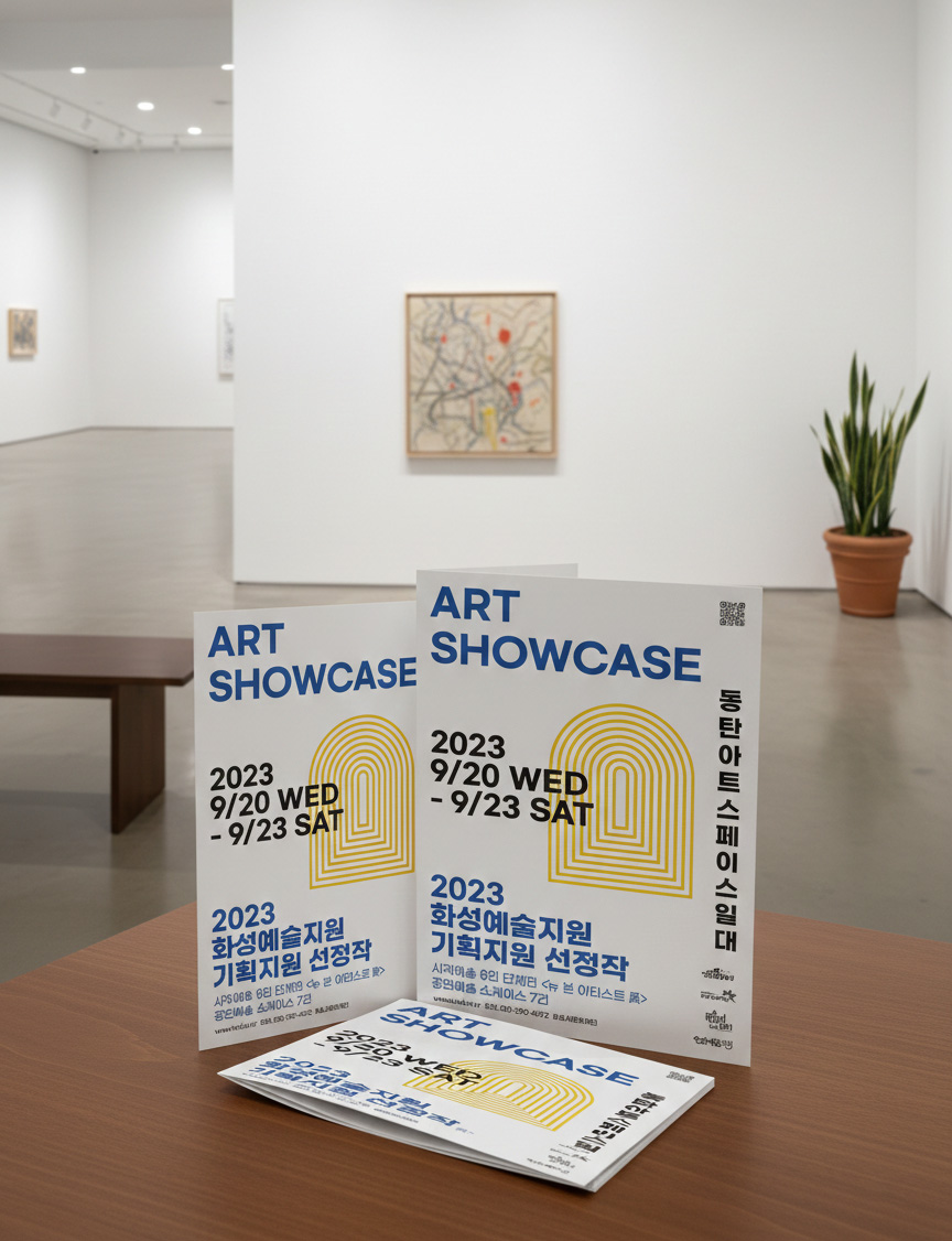 화성시 전시 공간 연출 디자인 — 화성시문화관광재단 「2023 ART SHOWCASE」 6번 이미지 - 행사기획 디자인타임 제작 사례